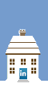 Social Media Icon House: LinkedIn