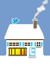 Social Media Icon House: Twitter