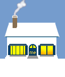 Social Media Icon House: About.Me