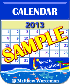 Beach_Vacation_2013_Calendar_SAMPLE