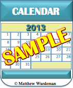 Teal_Colored_2013_Calendar_SAMPLE