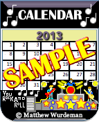 You Rock And Roll_2013_Calendar_SAMPLE