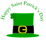 Happy Saint Patrick's Day with Green Clover